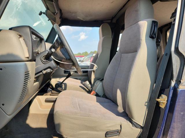 1J4FA39S84P765459 - 2004 JEEP WRANGLER X BLUE photo 7