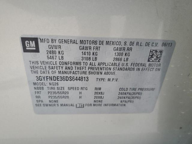 3GYFNDE36DS644813 - 2013 CADILLAC SRX PERFORMANCE COLLECTION Бежевый фото 13