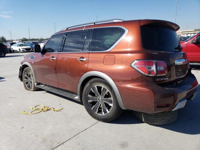 JN8AY2NE0J9730733 - 2018 NISSAN ARMADA PLATINUM ORANGE photo 2