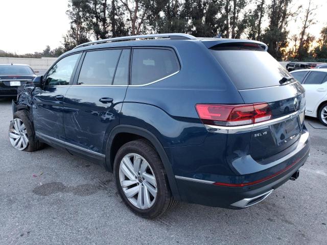 1V2BR2CA1MC595684 - 2021 VOLKSWAGEN ATLAS SEL BLUE photo 2