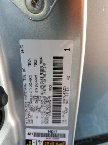 5TFNA5DBXPX094773 - 2023 TOYOTA TUNDRA CREWMAX PLATINUM Gümüş foto 12