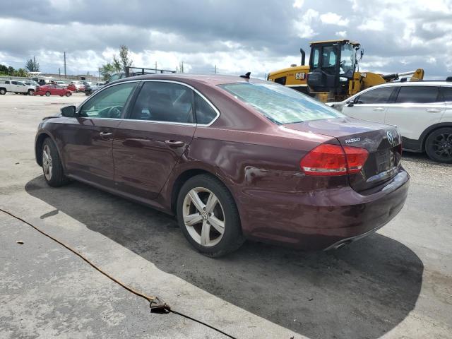 1VWBP7A3XDC042246 - 2013 VOLKSWAGEN PASSAT SE 紫色 照片 2