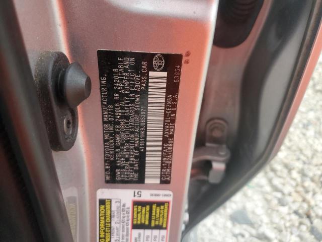 4T1B11HK9JU653921 - 2018 TOYOTA CAMRY L SILVER photo 13