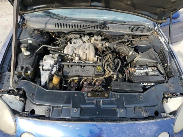 1FALP52U8VA114759 - 1997 FORD TAURUS GL BLUE photo 11