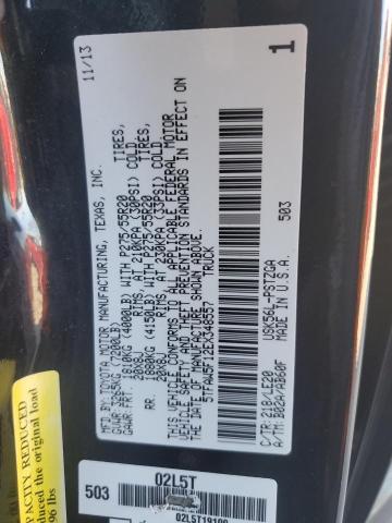 5TFAW5F12EX348557 - 2014 TOYOTA TUNDRA CREWMAX PLATINUM Schwarz Foto 12