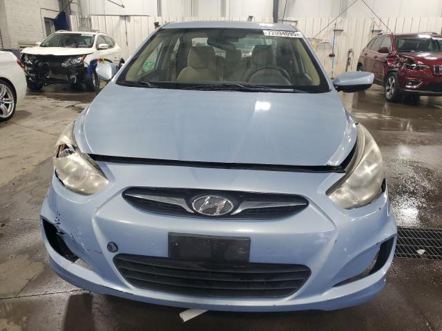 KMHCU4AEXCU196346 - 2012 HYUNDAI ACCENT GLS 蓝色 照片 5
