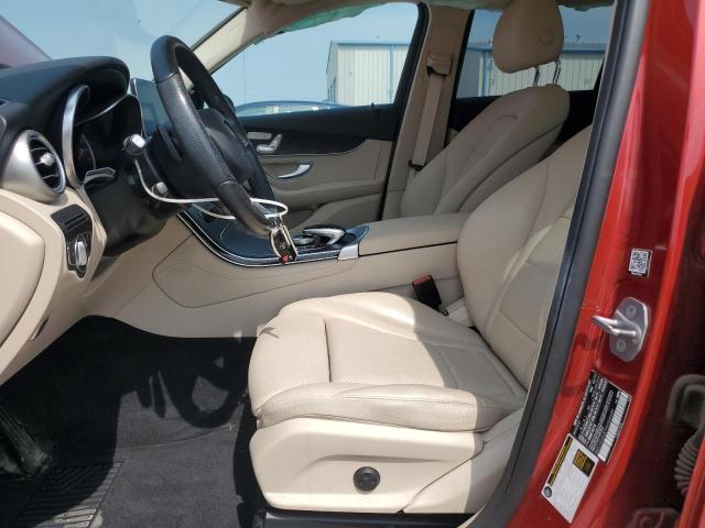WDC0G4KB7HV004489 - 2017 MERCEDES-BENZ GLC 300 4MATIC RED photo 7