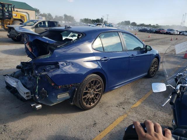 4T1T11AKXPU118796 - 2023 TOYOTA CAMRY SE NIGHT SHADE BLUE photo 3