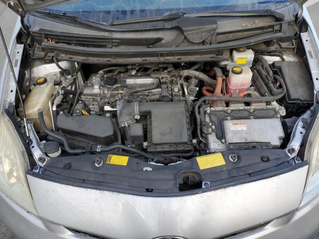 JTDKN3DU6C5415078 - 2012 TOYOTA PRIUS ვერცხლისფერი ფოტო 11
