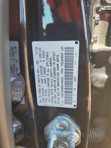 1HGCP26858A165521 - 2008 HONDA ACCORD EXL BLACK photo 12
