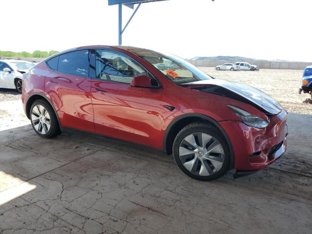 7SAYGDEE6PA099817 - 2023 TESLA MODEL Y Czerwony zdjęcie 4