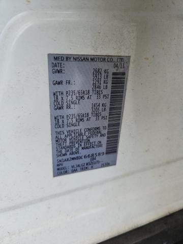 5N1AR2MN8DC668589 - 2013 NISSAN PATHFINDER S Սպիտակ լուսանկար 13