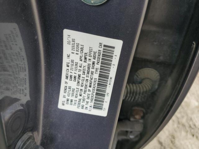 1HGCR2F80EA242835 - 2014 HONDA ACCORD EXL 灰色 照片 12