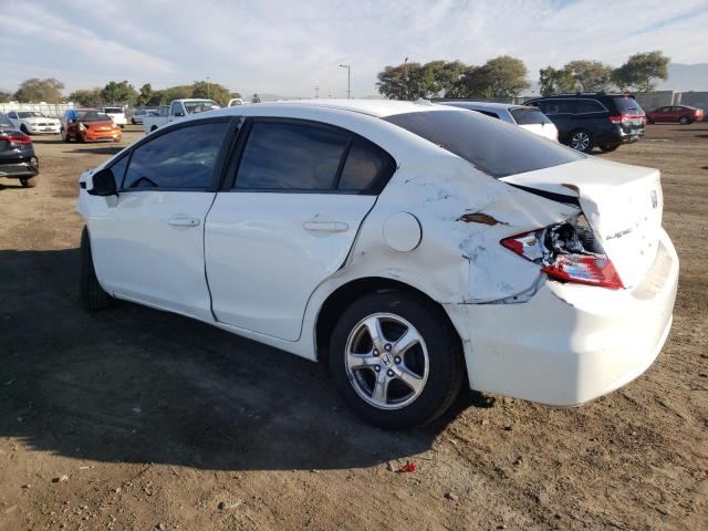 19XFB5F56CE000620 - 2012 HONDA CIVIC NATU WHITE photo 2