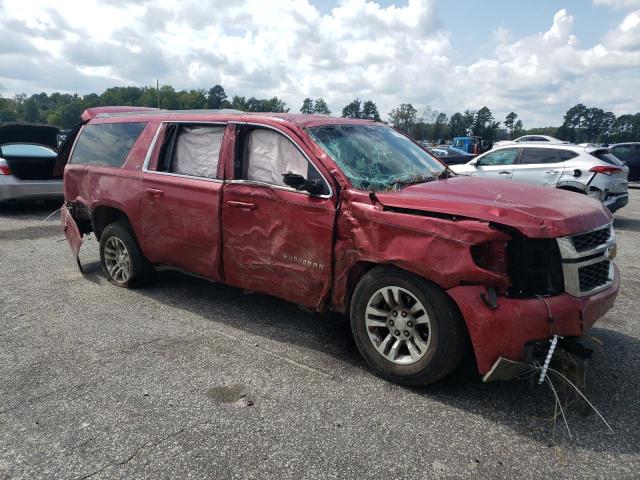 1GNSCJKC0FR158945 - 2015 CHEVROLET SUBURBAN C1500 LT RED photo 4