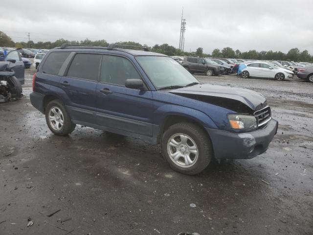 JF1SG63695H754133 - 2005 SUBARU FORESTER 2.5X BLUE photo 4