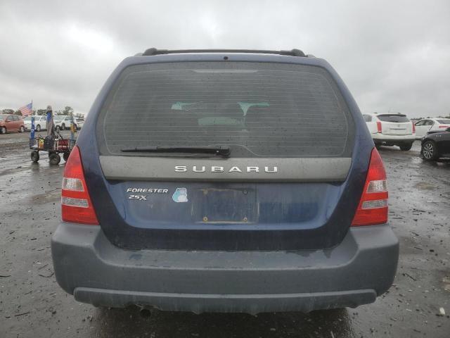 JF1SG63695H754133 - 2005 SUBARU FORESTER 2.5X BLUE photo 6