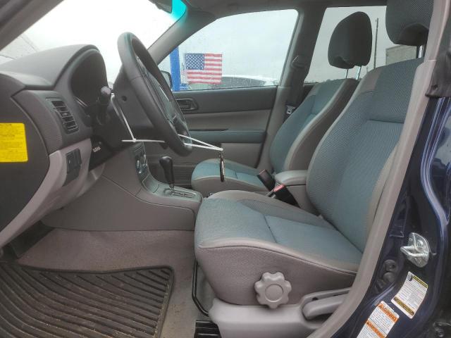 JF1SG63695H754133 - 2005 SUBARU FORESTER 2.5X BLUE photo 7