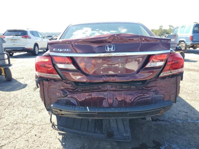 19XFB2F56FE277660 - 2015 HONDA CIVIC LX Bordo foto 6