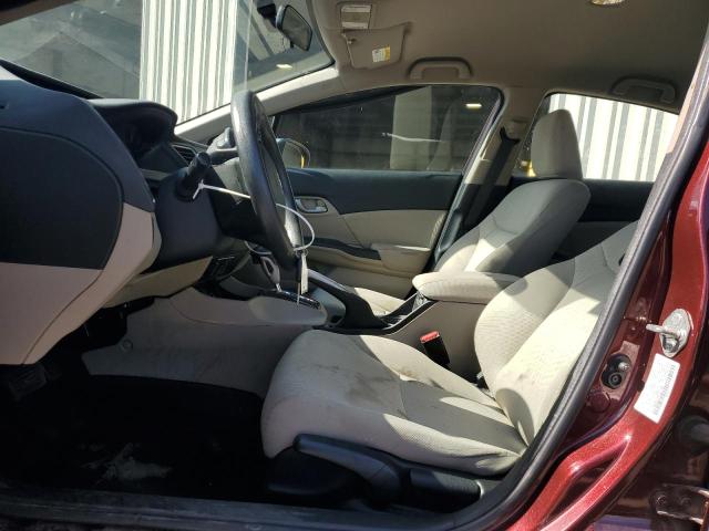 19XFB2F56FE277660 - 2015 HONDA CIVIC LX Bordo foto 7