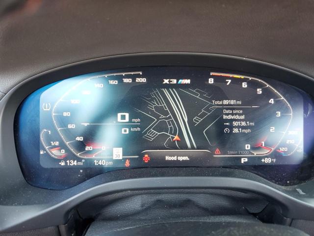 5YMTS0C07M9G62091 - 2021 BMW X3 M COMPETITION ნაცრისფერი ფოტო 9