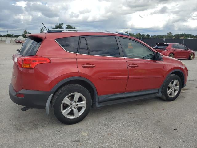 JTMWFREV3EJ008841 - 2014 TOYOTA RAV4 XLE RED photo 3