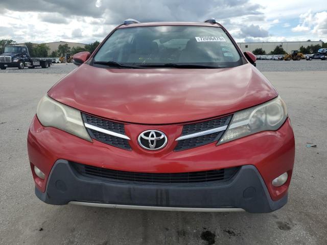 JTMWFREV3EJ008841 - 2014 TOYOTA RAV4 XLE RED photo 5