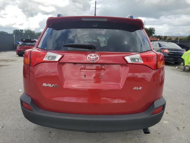 JTMWFREV3EJ008841 - 2014 TOYOTA RAV4 XLE RED photo 6