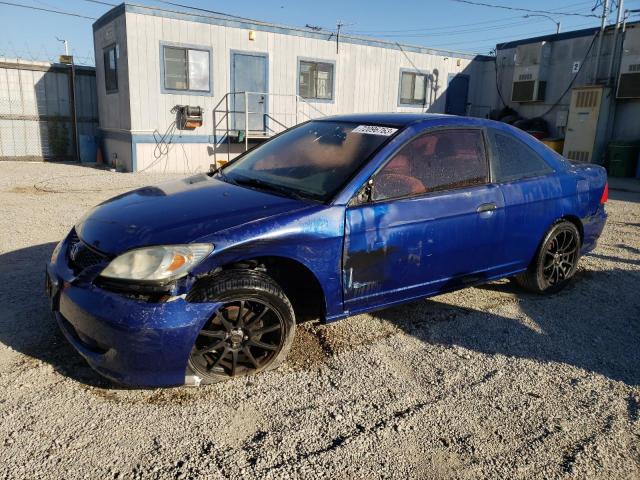 1HGEM22154L067940 - 2004 HONDA CIVIC DX VP BLUE photo 1