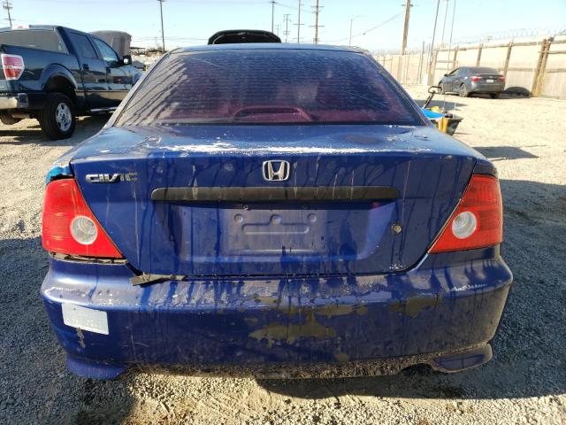 1HGEM22154L067940 - 2004 HONDA CIVIC DX VP BLUE photo 6