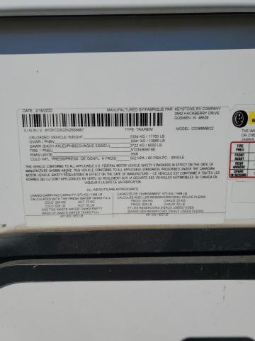 4YDFCGS22N2505667 - 2022 KEYSTONE COUGAR WHITE photo 10