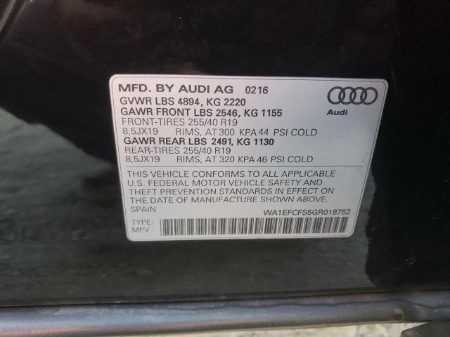WA1EFCFS5GR018752 - 2016 AUDI Q3 PREMIUM PLUS Qara foto 14