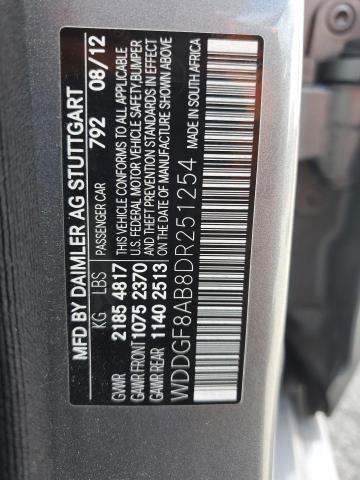 WDDGF8AB8DR251254 - 2013 MERCEDES-BENZ C 300 4MATIC SILVER photo 12