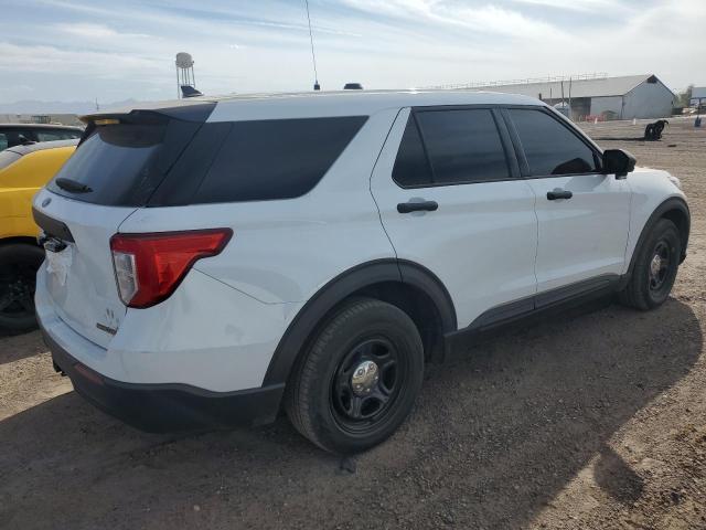 1FM5K8AB0LGD00837 - 2020 FORD EXPLORER POLICE INTERCEPTOR Blanc photo 3