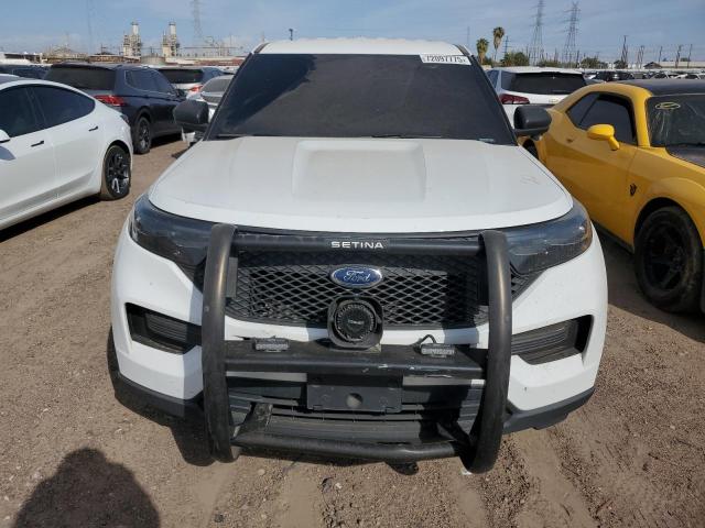 1FM5K8AB0LGD00837 - 2020 FORD EXPLORER POLICE INTERCEPTOR Blanc photo 5