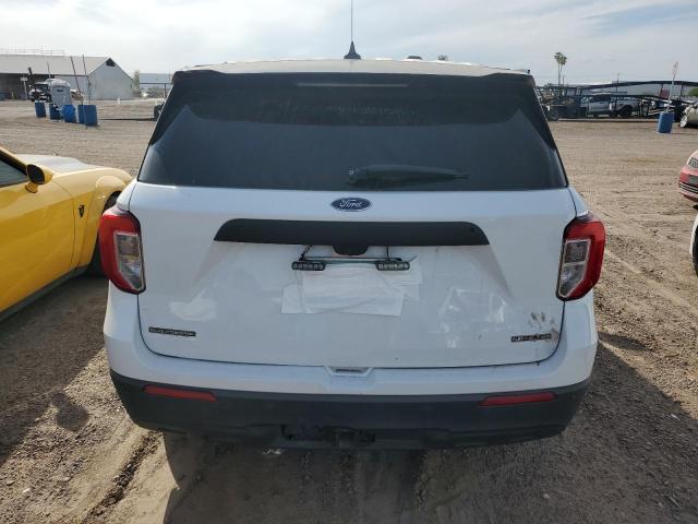 1FM5K8AB0LGD00837 - 2020 FORD EXPLORER POLICE INTERCEPTOR Blanc photo 6