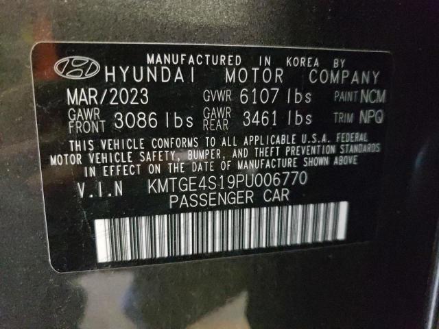 KMTGE4S19PU006770 - 2023 GENESIS G80 GRAY photo 13