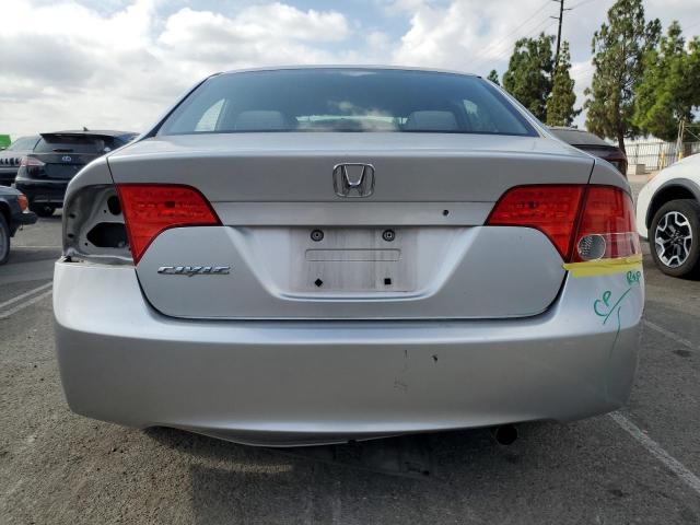 JHMFA16547S008938 - 2007 HONDA CIVIC LX Արծաթագույն լուսանկար 6