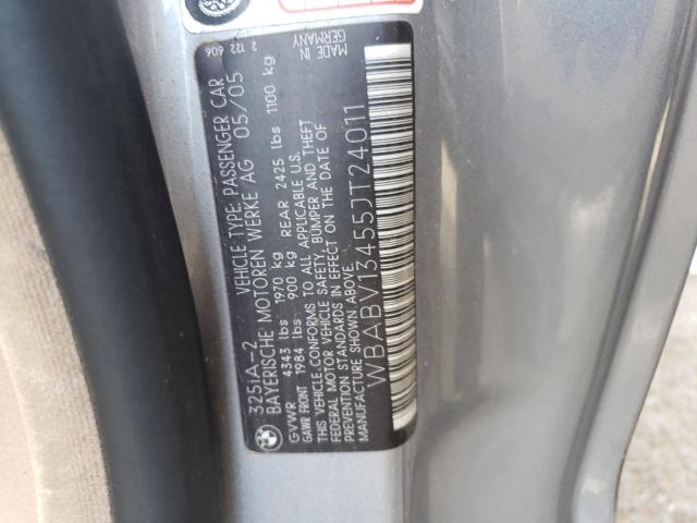 WBABV13455JT24011 - 2005 BMW 325 CI SULEV GRAY photo 12