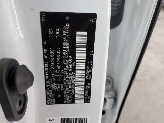 5TDKDRBH5PS509450 - 2023 TOYOTA HIGHLANDER L თეთრი ფოტო 14