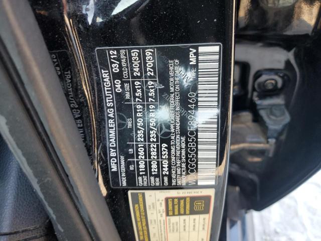 WDCGG5GB5CF894460 - 2012 MERCEDES-BENZ GLK 350 BLACK photo 13