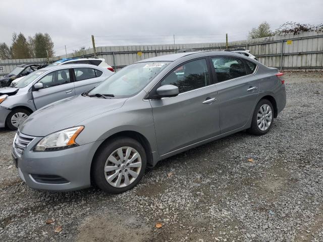 3N1AB7AP8DL680809 - 2013 NISSAN SENTRA S GRAY photo 1