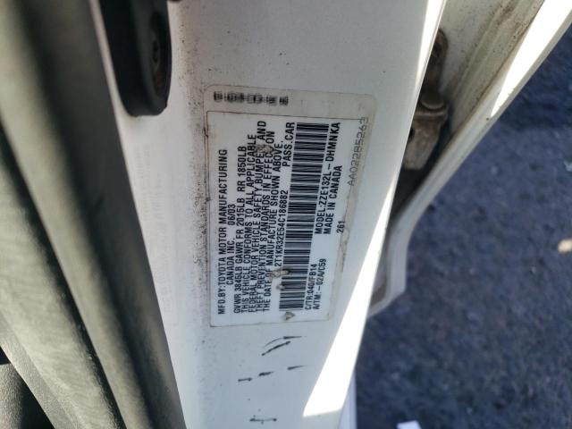2T1KR32E54C186882 - 2004 TOYOTA COROLLA MA XR WHITE photo 12