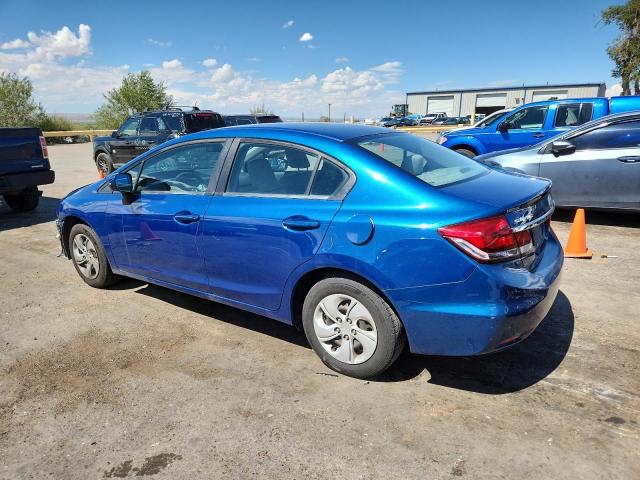 19XFB2F59EE078956 - 2014 HONDA CIVIC LX BLUE photo 2