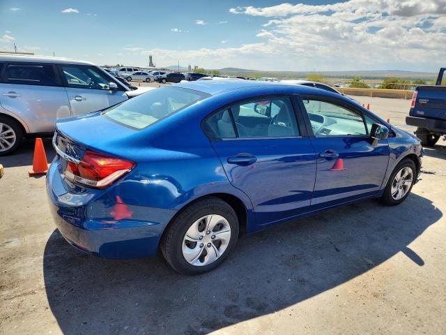 19XFB2F59EE078956 - 2014 HONDA CIVIC LX BLUE photo 3