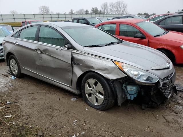 KMHEC4A44CA032725 - 2012 HYUNDAI SONATA HYBRID SILVER photo 4