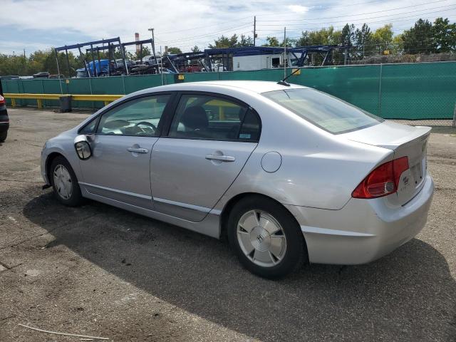 JHMFA36228S030522 - 2008 HONDA CIVIC HYBRID SILVER photo 2