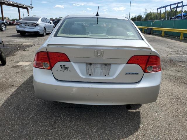 JHMFA36228S030522 - 2008 HONDA CIVIC HYBRID SILVER photo 6