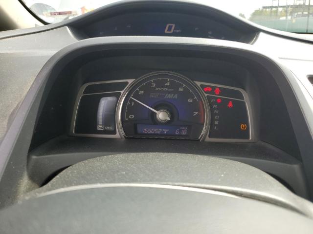 JHMFA36228S030522 - 2008 HONDA CIVIC HYBRID SILVER photo 9