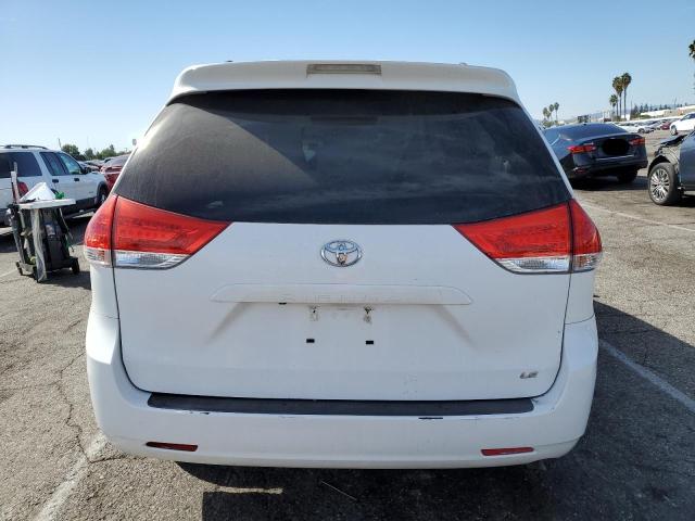 5TDKK3DC3BS077664 - 2011 TOYOTA SIENNA LE WHITE photo 6